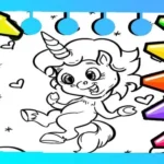 Sihirli Unicorn Boyama Kitabı